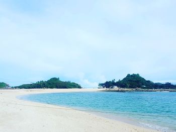 Scenic view of beach