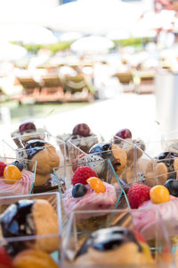 Close-up of fruits in market