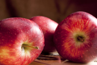 Close-up of apple on table
