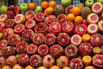 Full frame shot of fruits