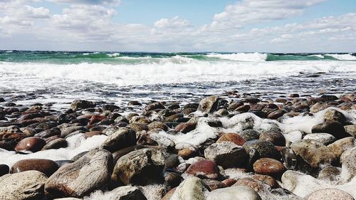 Scenic view of sea against sky