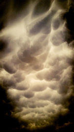 Low angle view of clouds in sky