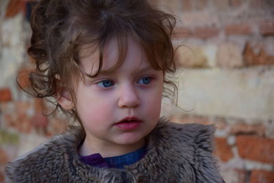 Portrait of cute girl