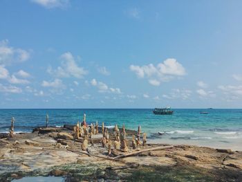 Scenic view of sea against sky