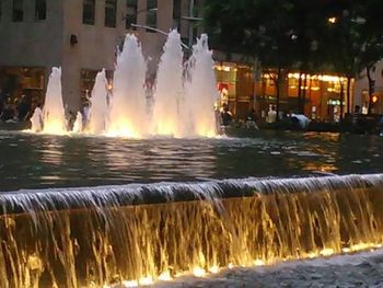 Fountain at night