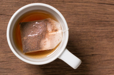 Close-up of coffee on table