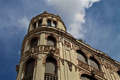 Low angle view of building against sky