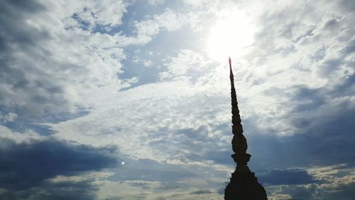 Low angle view of cloudy sky