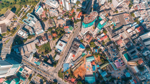 Aerial view of the haven of peace, city of dar es salaam