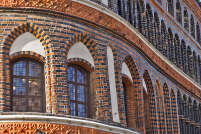 Low angle view of historical building