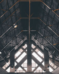 Low angle view of ceiling