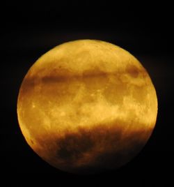 Close-up of moon against black background