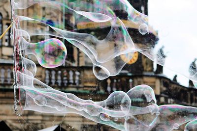 Close-up of bubbles