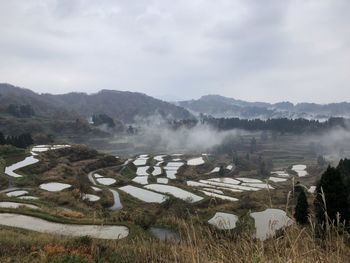 Scenic view of landscape against sky