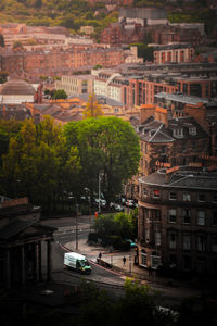 High angle view of cityscape