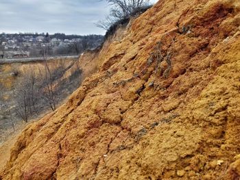 Scenic view of snow covered land