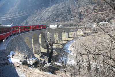 View of bridge over river