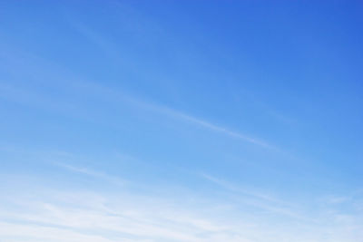 Low angle view of vapor trail in sky