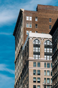 Low angle view of buildings against sky