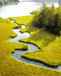 Scenic view of lake