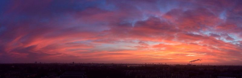 Cityscape at sunset
