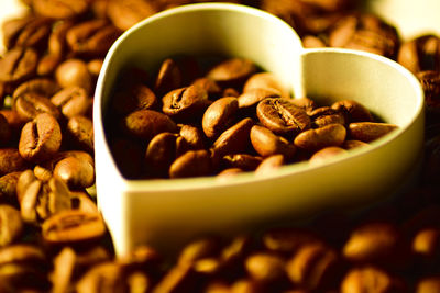 Close-up of coffee in plate