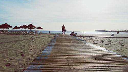 Pier on sea