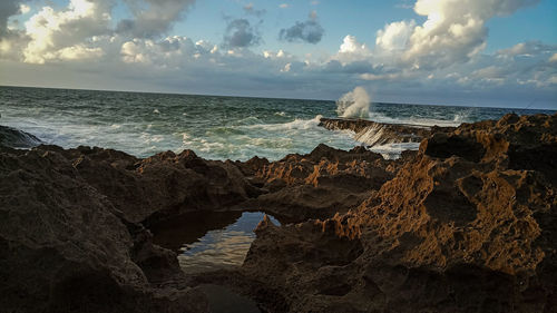 Scenic view of sea against sky