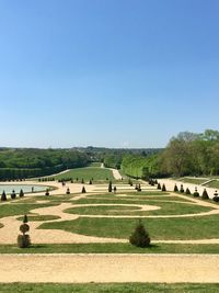 Scenic view of a beautiful park in parc de sceaux 