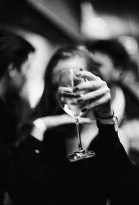 Close-up of man holding drink