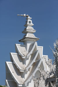 Low angle view of clear blue sky