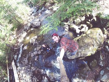 Rocks in water