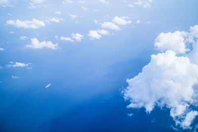 Close-up of clouds in blue sky