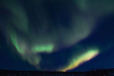 Low angle view of sky at night