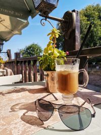 Close-up of drink on table