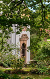 Entrance of building