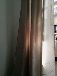 Close-up of curtain at home