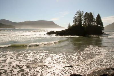 Scenic view of sea against sky