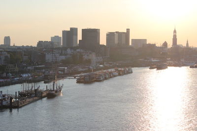 Cityscape at sunset