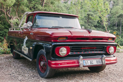 Old vintage car on land