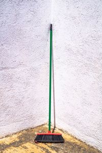 Broom in corner 