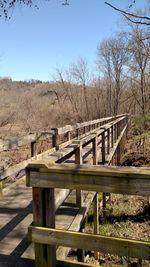 View of bridge over landscape