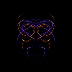 Abstract image of colorful light painting