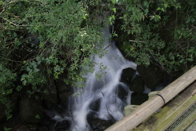 River flowing through rocks