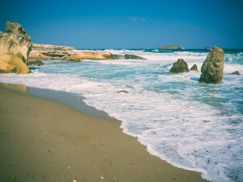 Scenic view of sea against sky