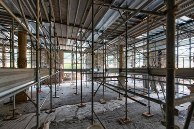 Interior of under construction building