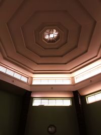 Low angle view of ceiling