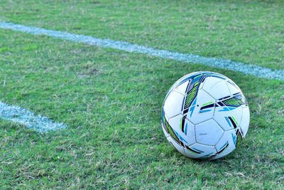 Soccer ball on field