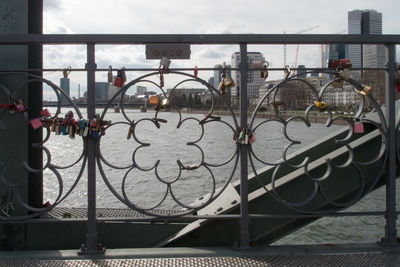 Chainlink fence against sky
