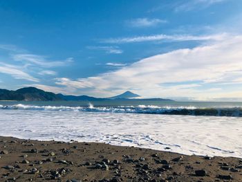 Scenic view of sea against sky